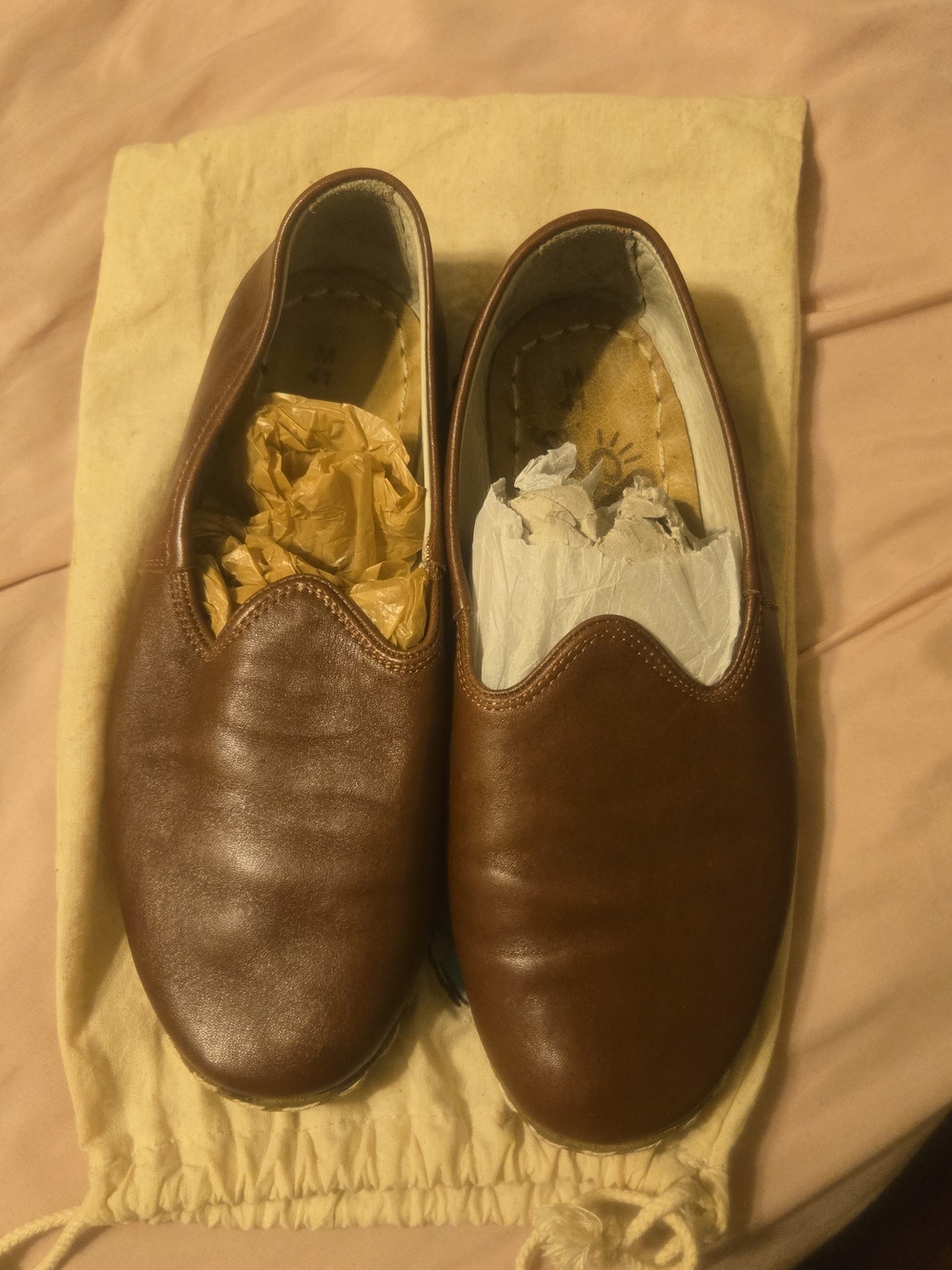 Sabah Talavera Brown Leather Slip-On Loafers
